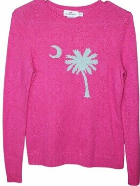 Rare Vineyard Vines Cashmere Palmetto Intarsia Sweater